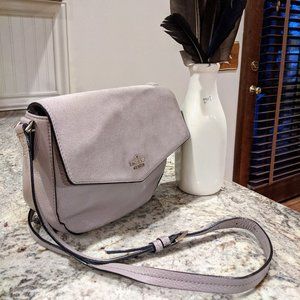 Lilac Leather Kate Spade Crossbody with Suede Flap